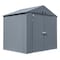 Arrow Storage Products 310 cu ft PermaPlate Steel Peaked Roof Storage Shed, Anthracite EG86AN - alternate 1